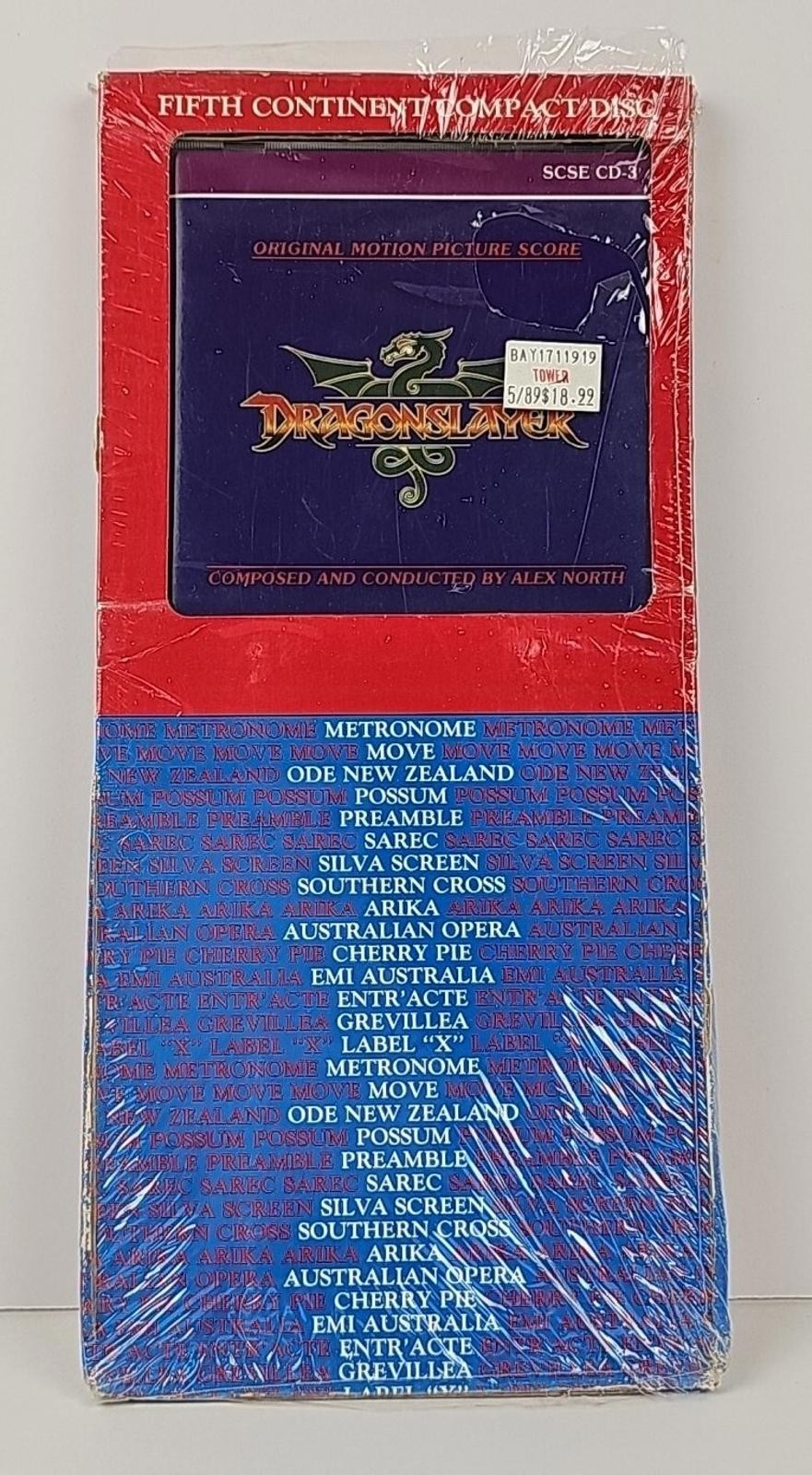 Dragonslayer Original Motion Picture Score CD Limited Edition Long Box 1990