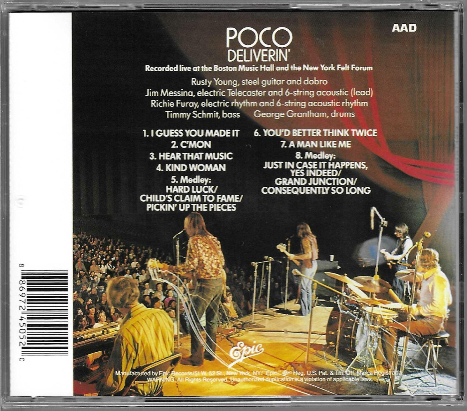 POCO-DELIVERIN’ 1970/2008 REISSUE CD