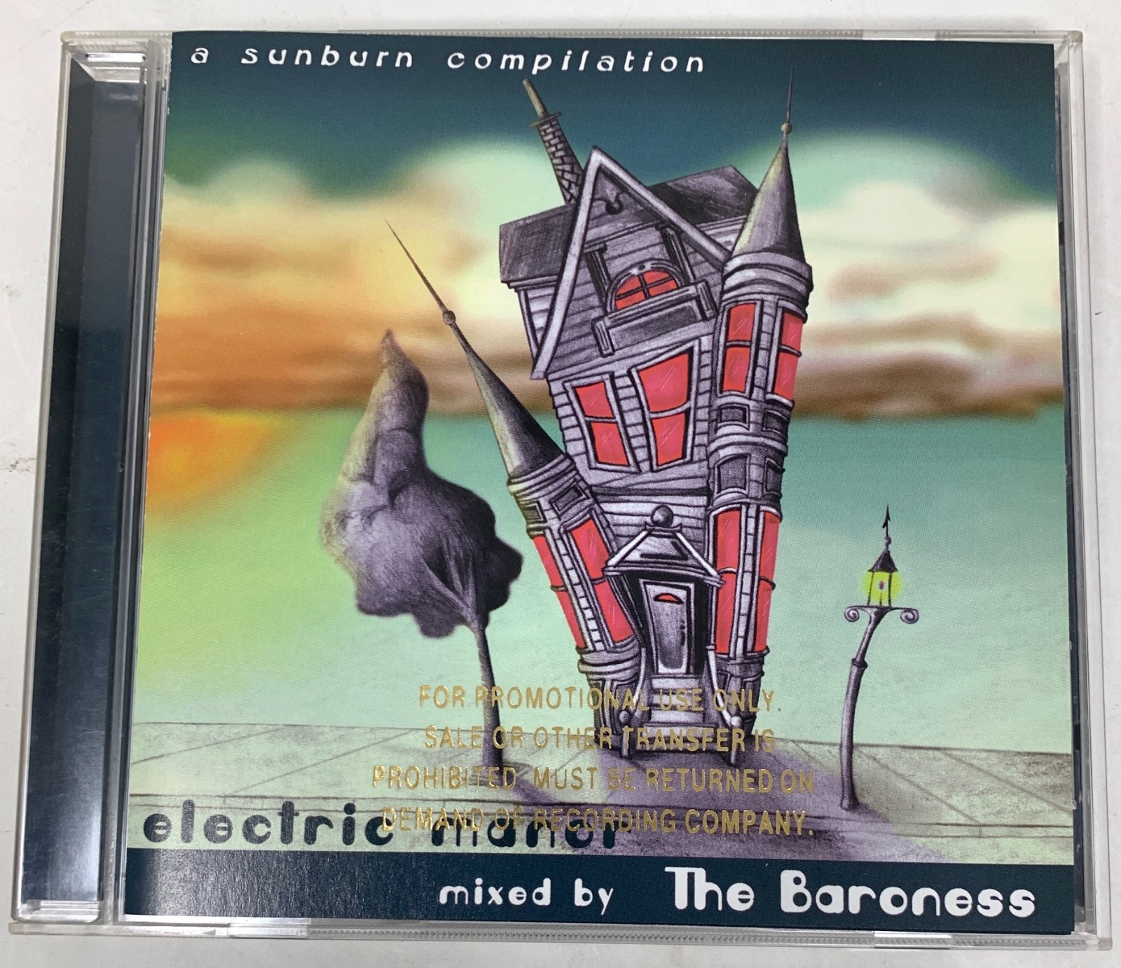 ELECTRIC MANOR: SUNBURN COMPILATION -Mixed by THE BARONESS 1998 PROMO CD/NM COND