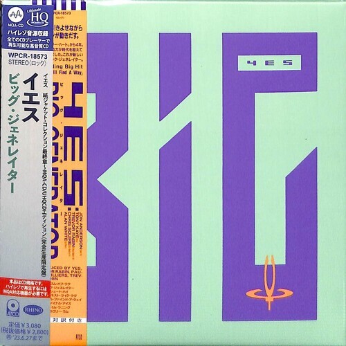 Yes – Big Generator – UHQCD x MQA-CD / Paper Sleeve [New CD] Japanese Mini-Lp Sl