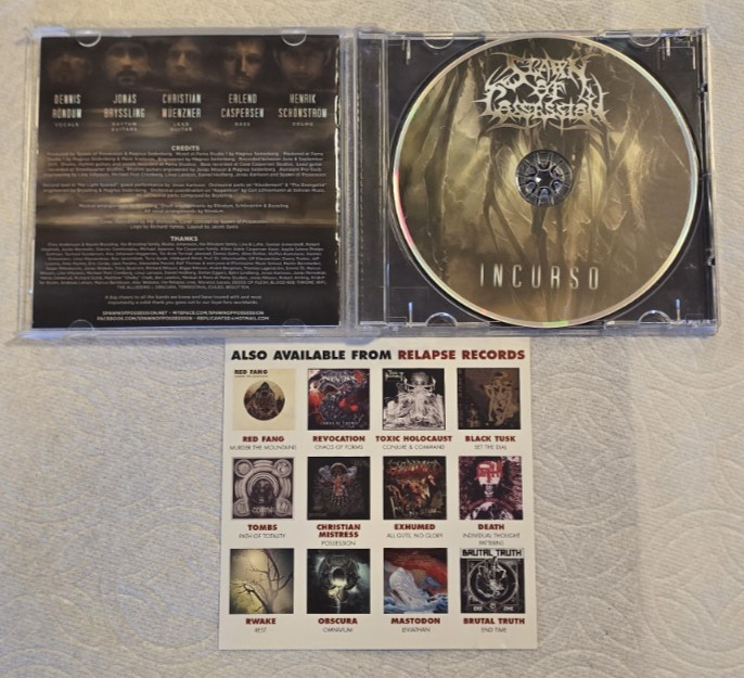 Spawn Of Possession Incurso Technical Death Metal CD Relapse Records