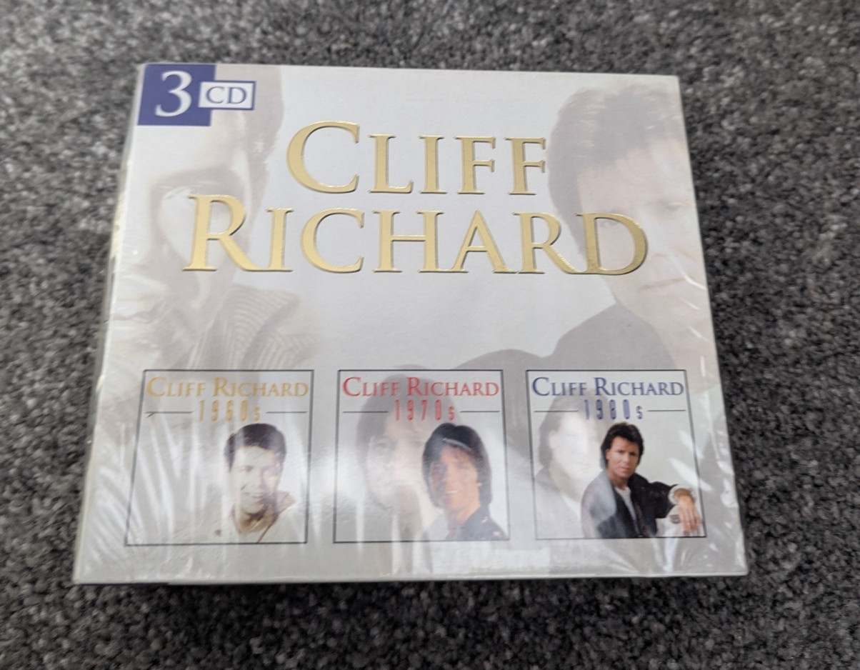 Cliff Richard 3 CD Box Set 1960s 1970s 1980s Compilation Album New Sealed