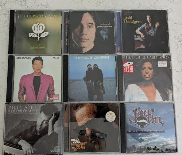 Lot of 9 Classic Soft Rock Greatest Hits [Audio CDs] – Nice Collection