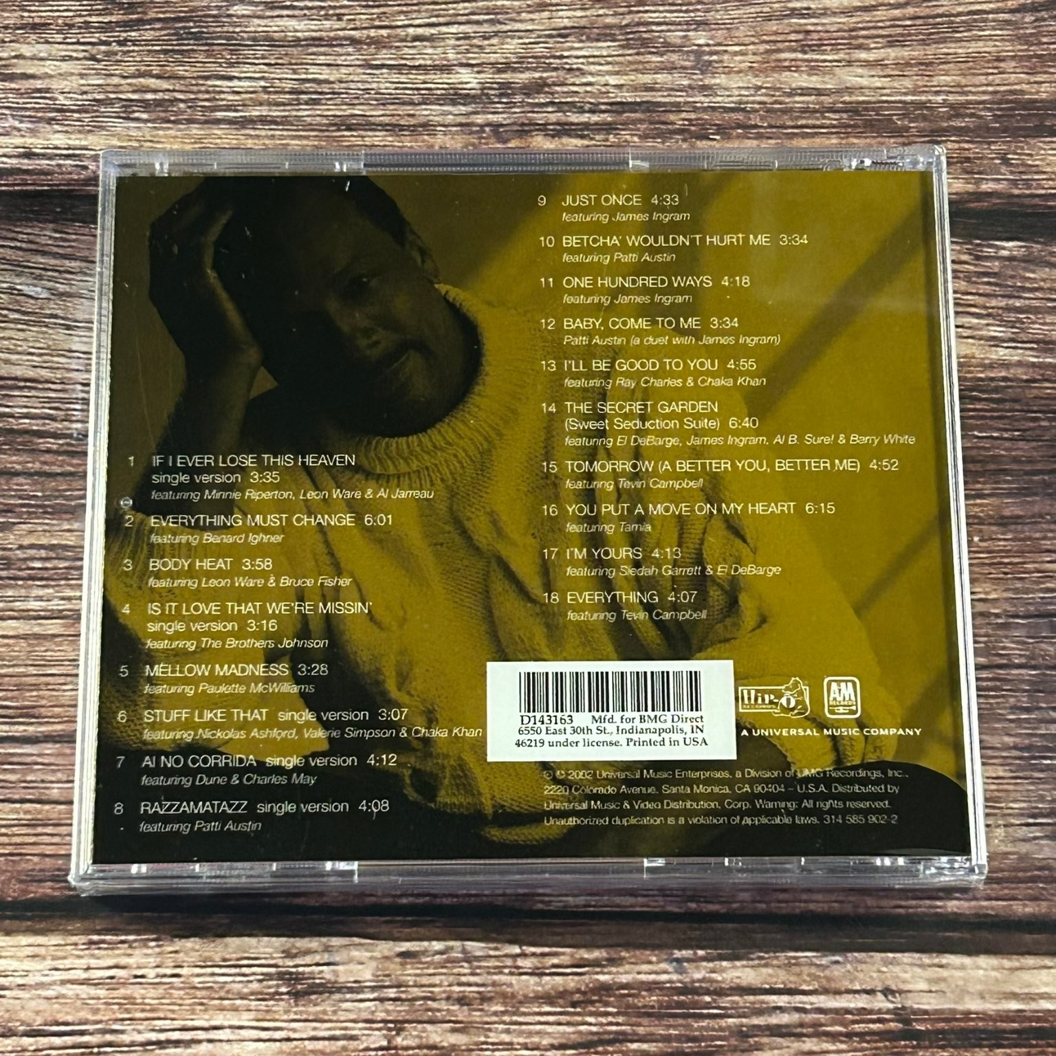 Quincy Jones Ultimate Collection CD 2002 R&B Soul Qwest A&M Records Club Sealed
