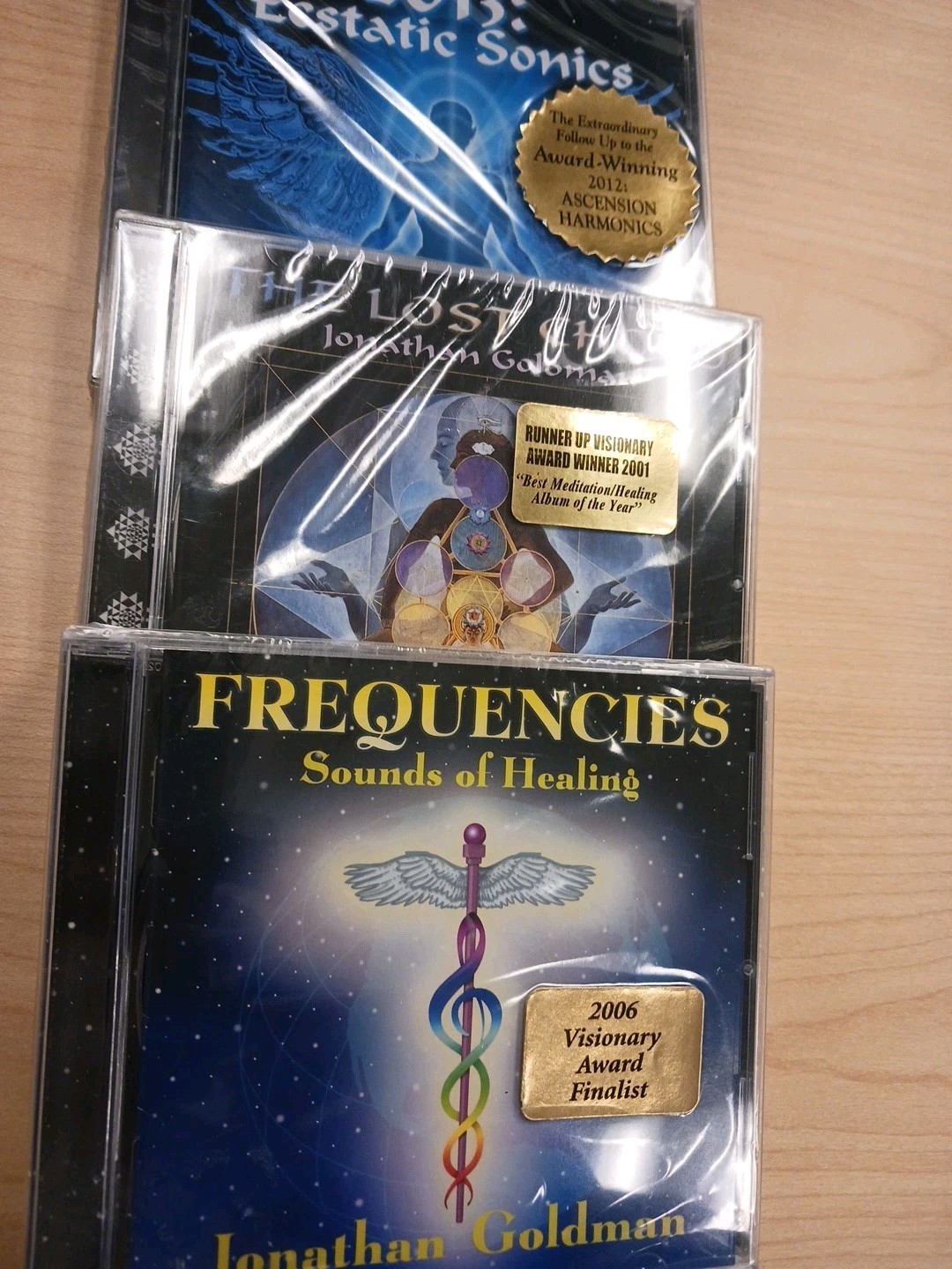 Jonathan Goldman,Frequencies Sonics,Lost Chord,Sounds of Healing,3 CD NEW SEALED