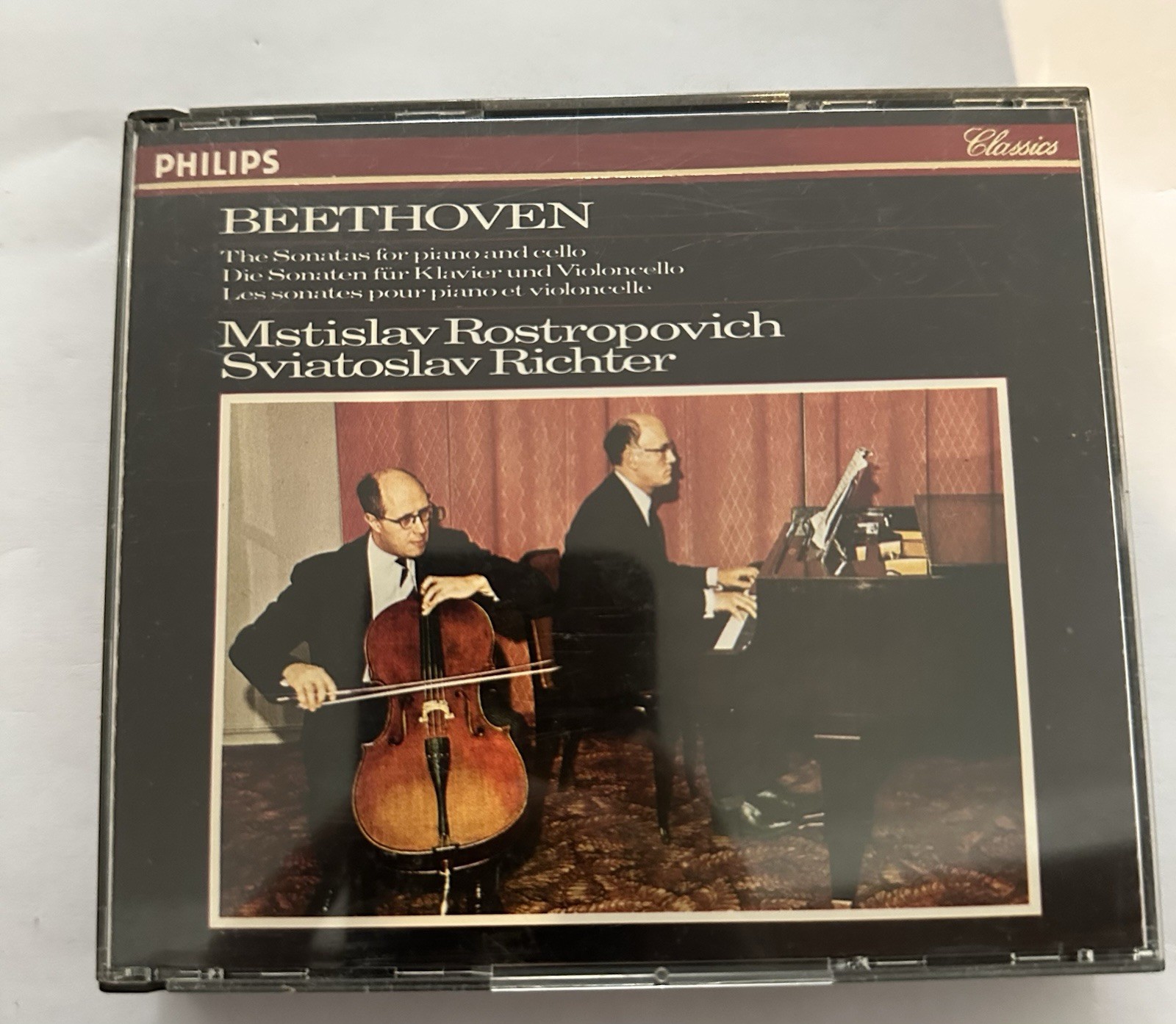 Beethoven – Cello Sonatas 1-5 Rostropovich Richter W. Germany 2CD