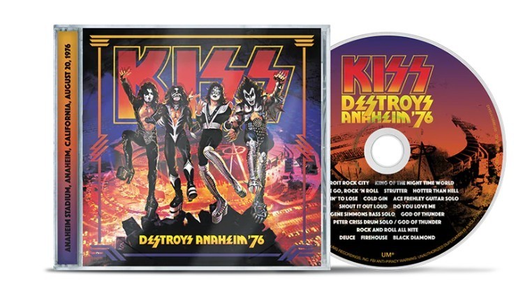 KISS Destroys Anaheim ’76 live new mix preorder 8/25/26