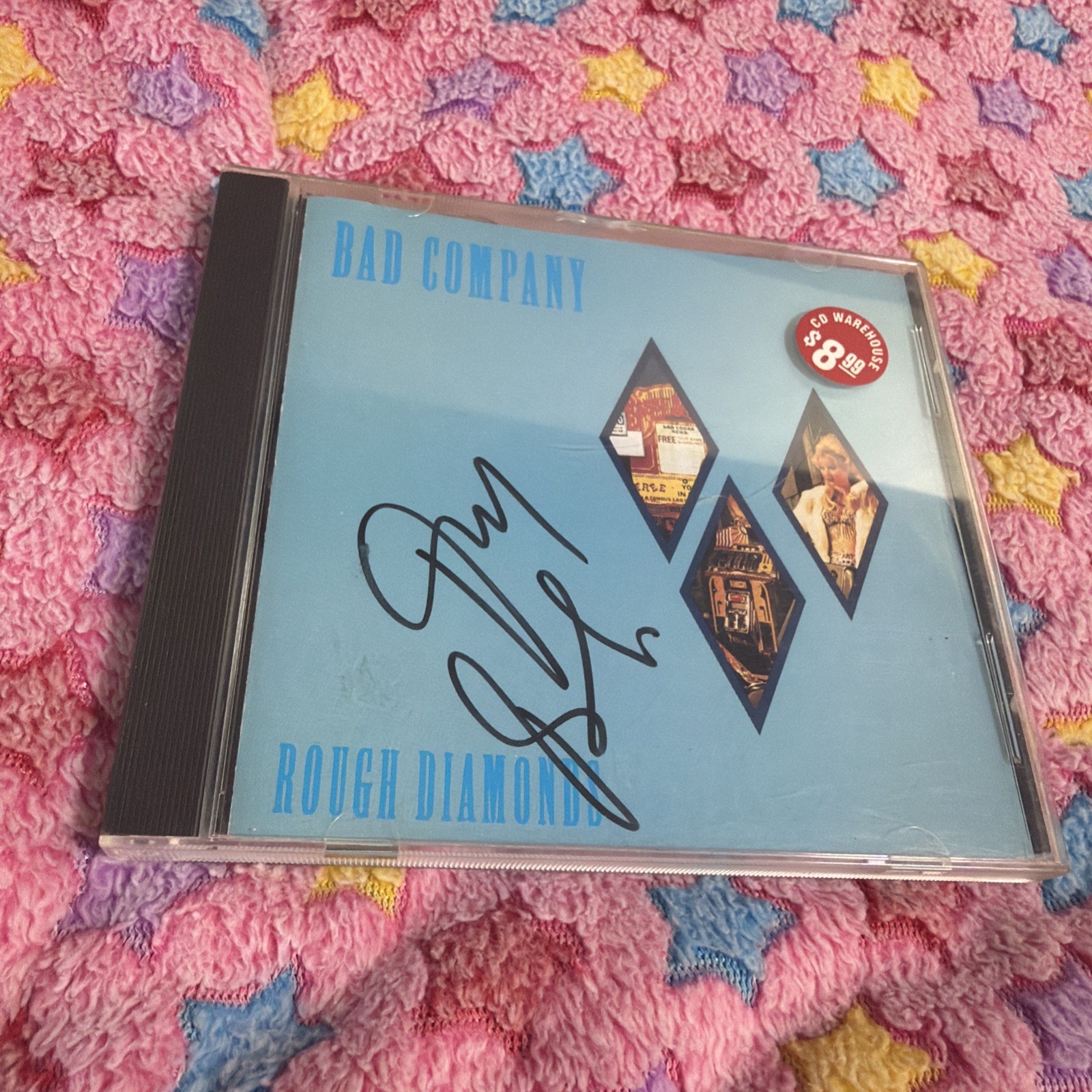 BAD COMPANY Rough Diamonds 1982 CD REMASTERED Atlantic Records Germany SIGNED
