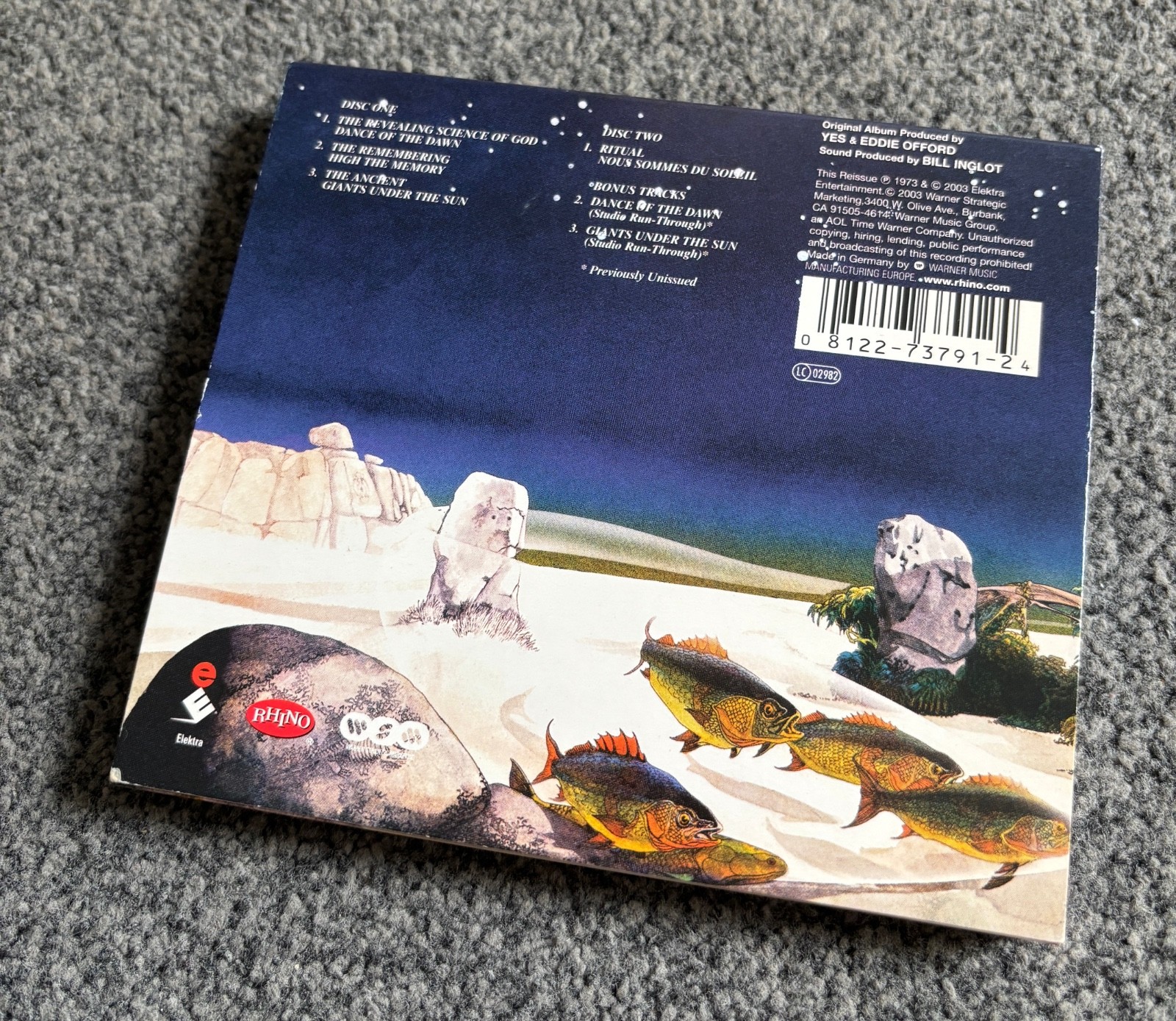 YES – 5 CD ALBUM BUNDLE COLLECTION (RHINO EXPANDED REMASTERS 2004)