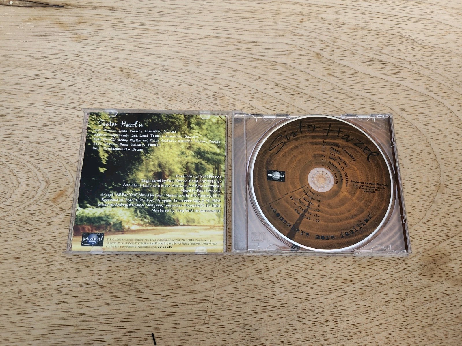 Sister Hazel Somewhere More Familiar CD 1997 Alternative Rock All For You 90s
