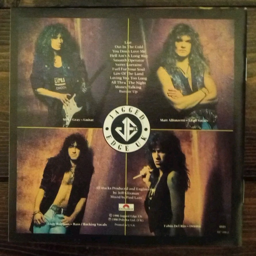 Jagged Edge U.K. – Fuel For Your Soul (Polydor Records 1990) ! SEE PICS!