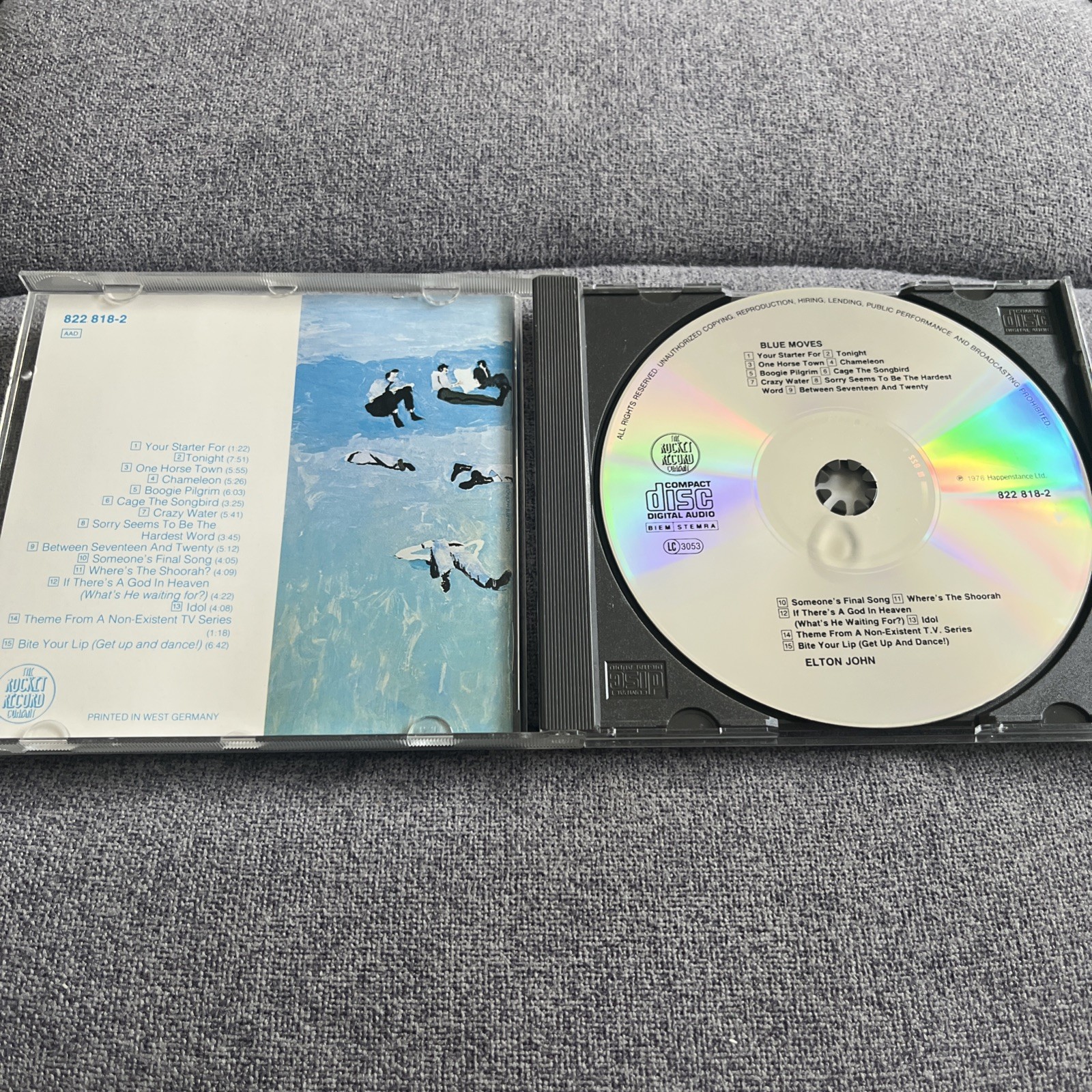 (CD-450) Blue Moves by Elton John (CD) WEST GERMANY Rocket 822