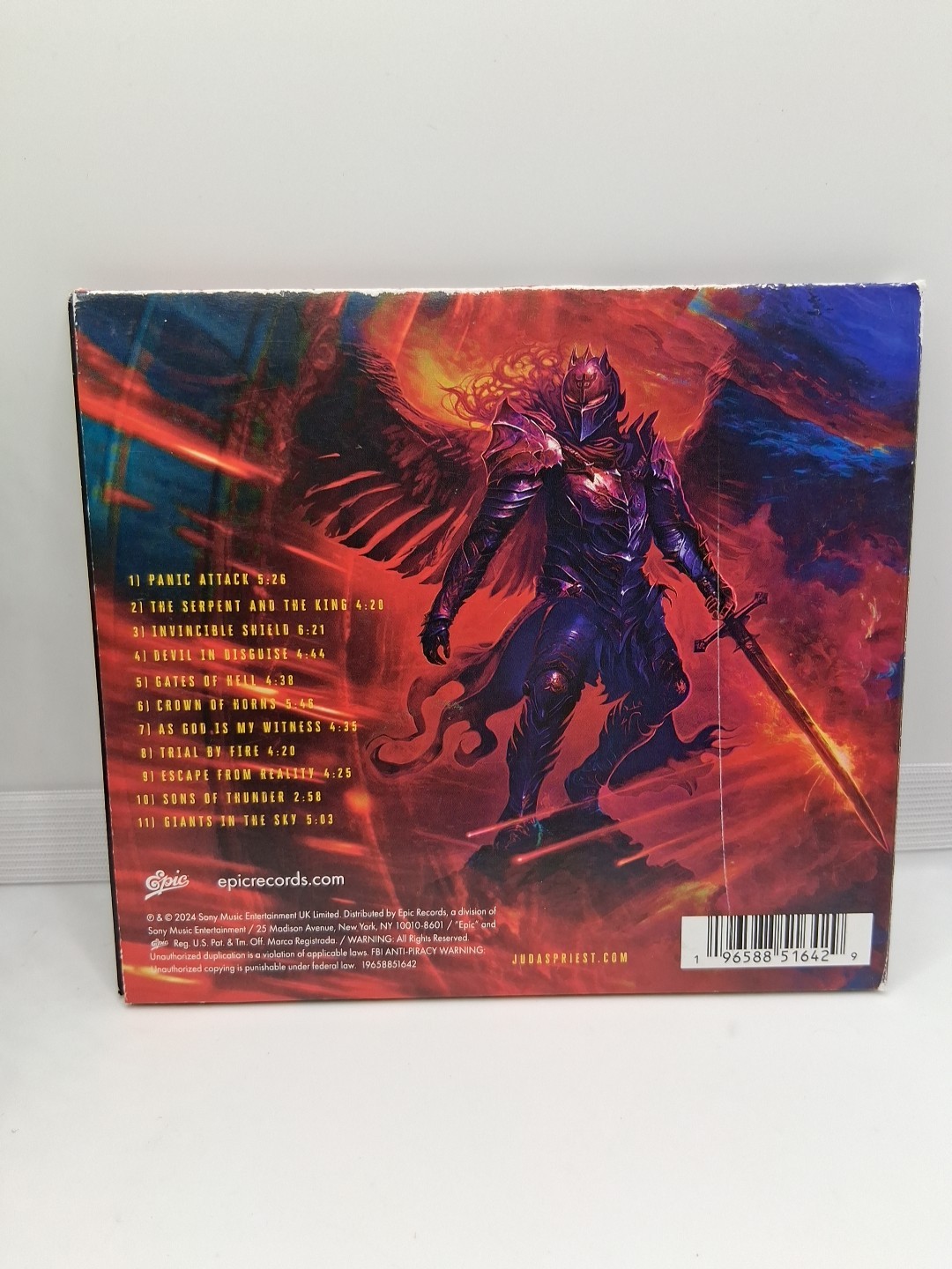 Judas Priest: Invincible Shield (CD 2024) Cardboard Sleeve pre-owned