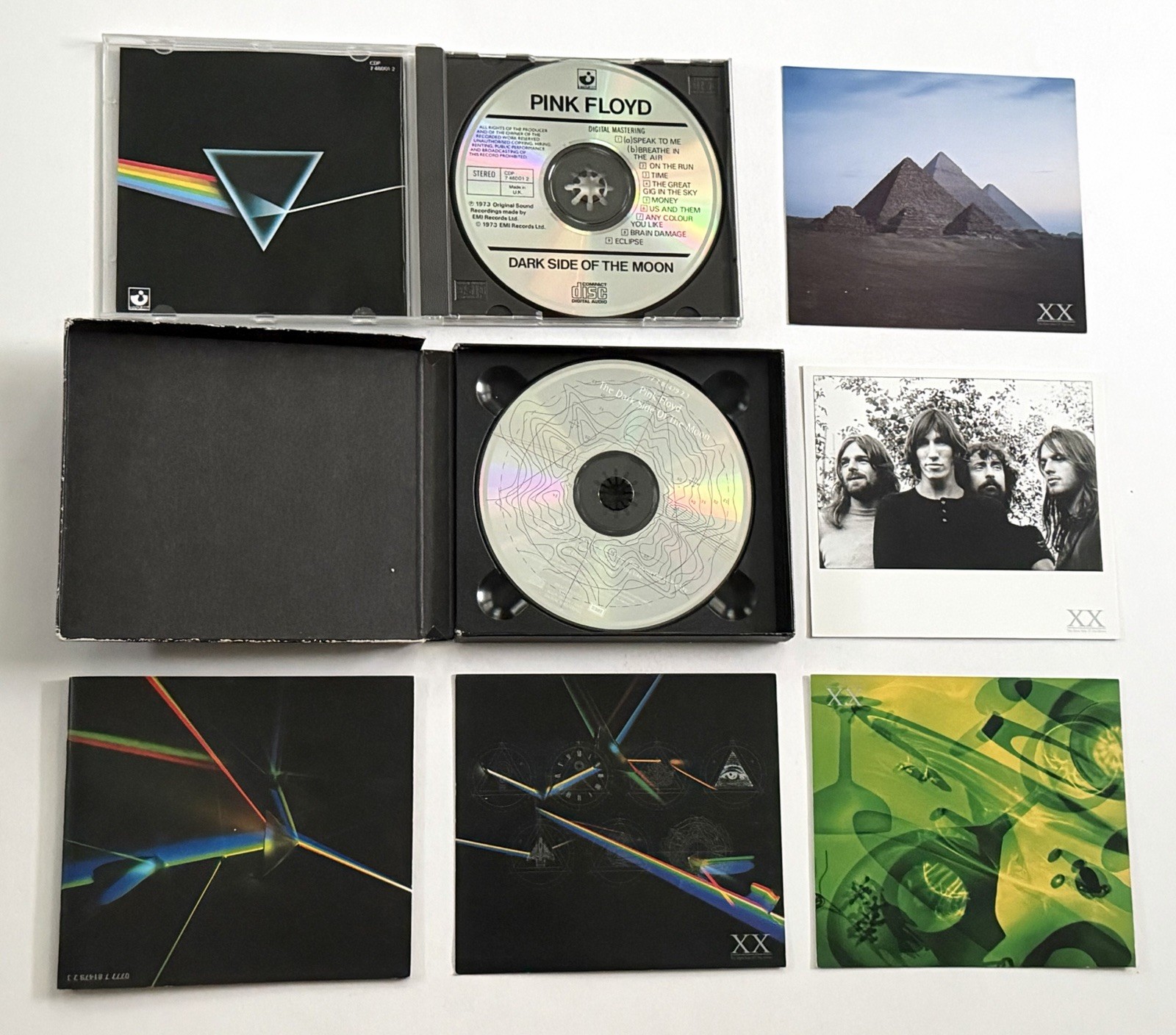 Pink Floyd CD Lot of 2 – Dark Side Of The Moon & 20th Anniversary Edition VTG