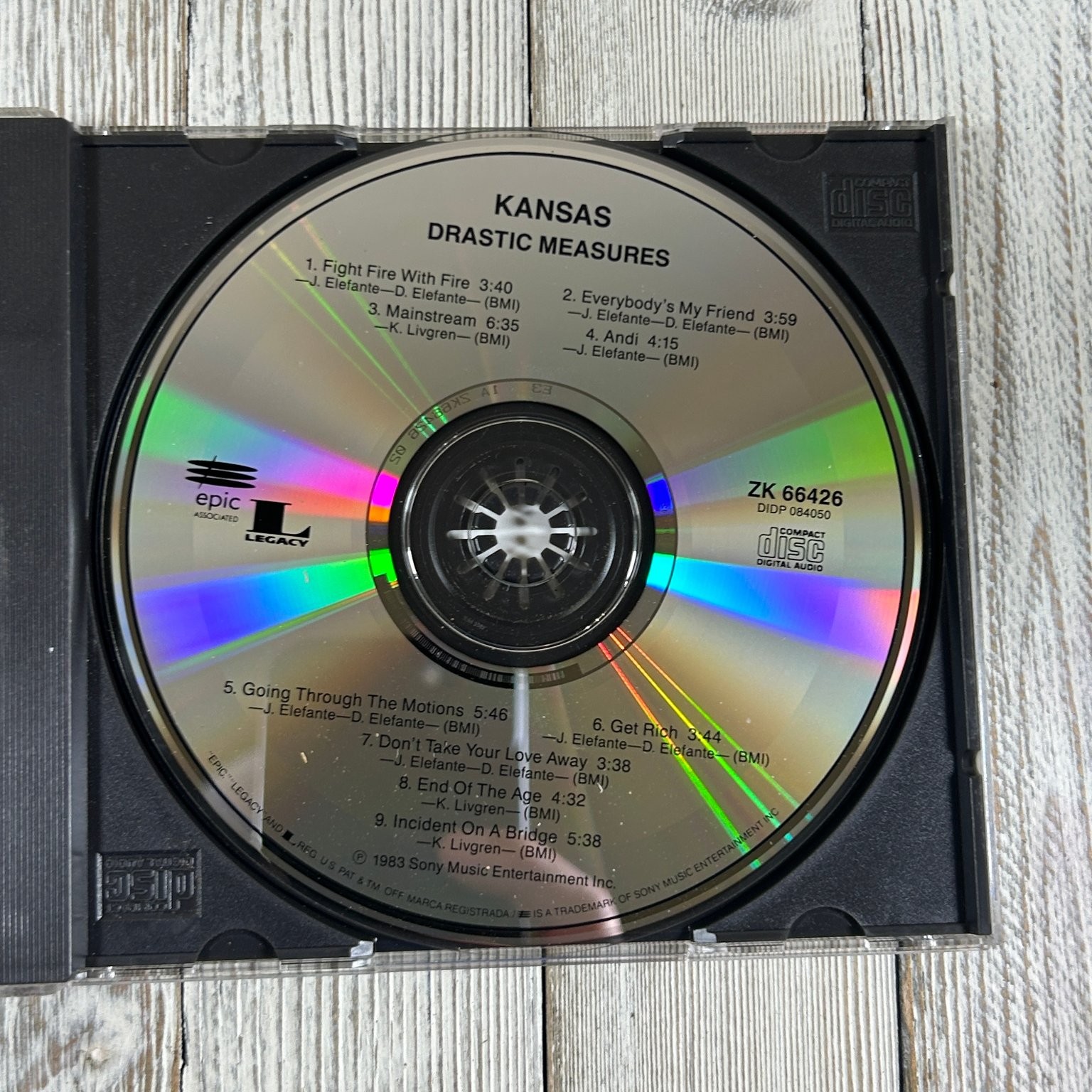 Kansas – Drastic Measures CD 1983 Progressive Rock AOR Classic Rock Epic Legacy