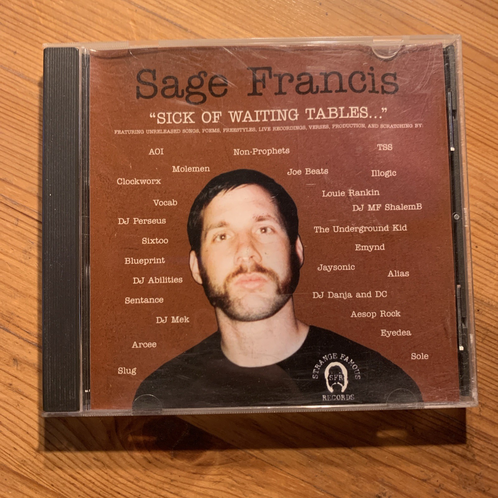 Sage Francis Sick of Waiting Tables Cd Slug Aesop Rock Anticon
