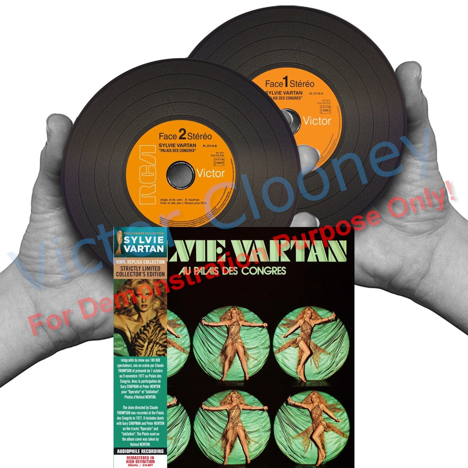 SYLVIE VARTAN Au Palais Des Congrès (1977) CULTURE FACTORY LTD RMST Mini-LP 2-CD