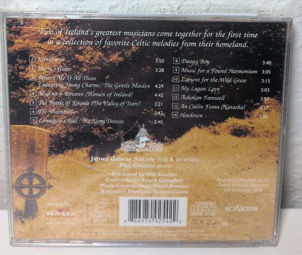 Celtic Legends James Galway & Phil Coulter CD Brand New B354/B357