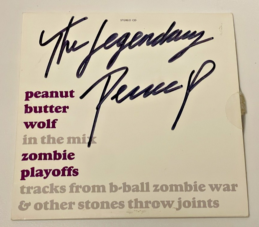 Peanut Butter Wolf Signed Autograph Copy “In The Mix: The Zombie Playoffs” 2007