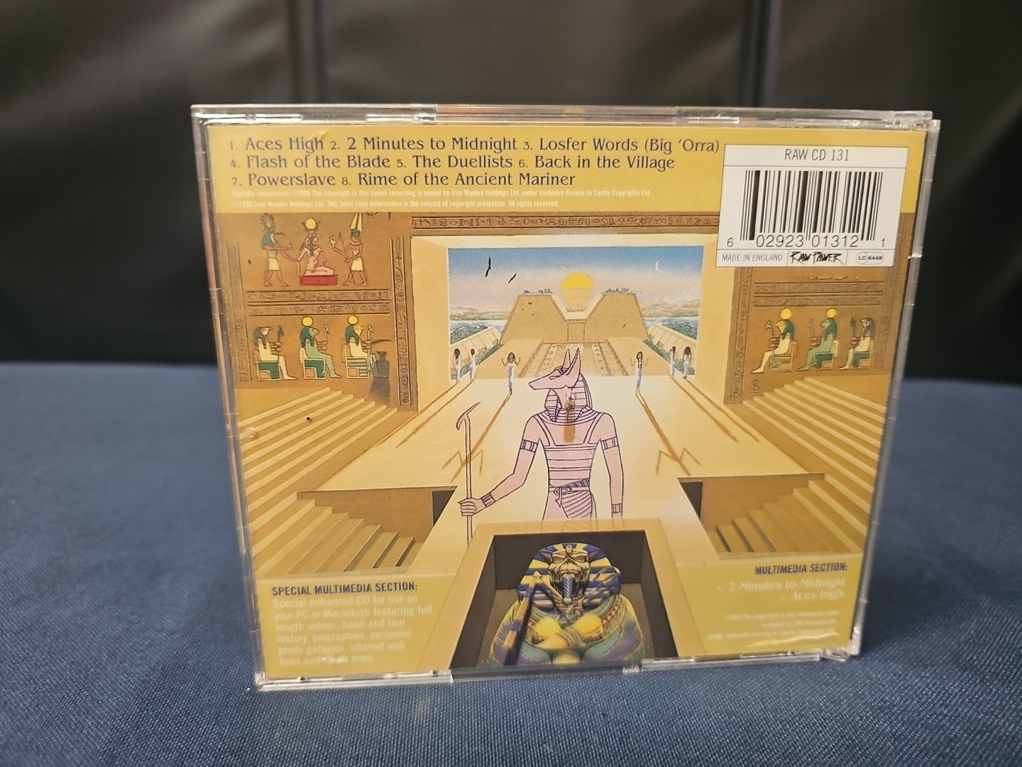 Powerslave [Bonus Video Tracks] by Iron Maiden – UK IMPORT CD Raw Power Records