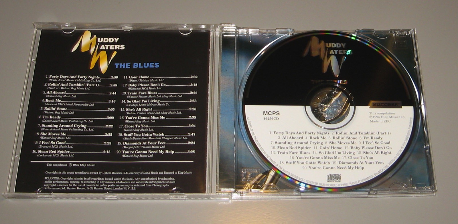 Muddy Waters – The Blues (CD, 1995, Success Records)