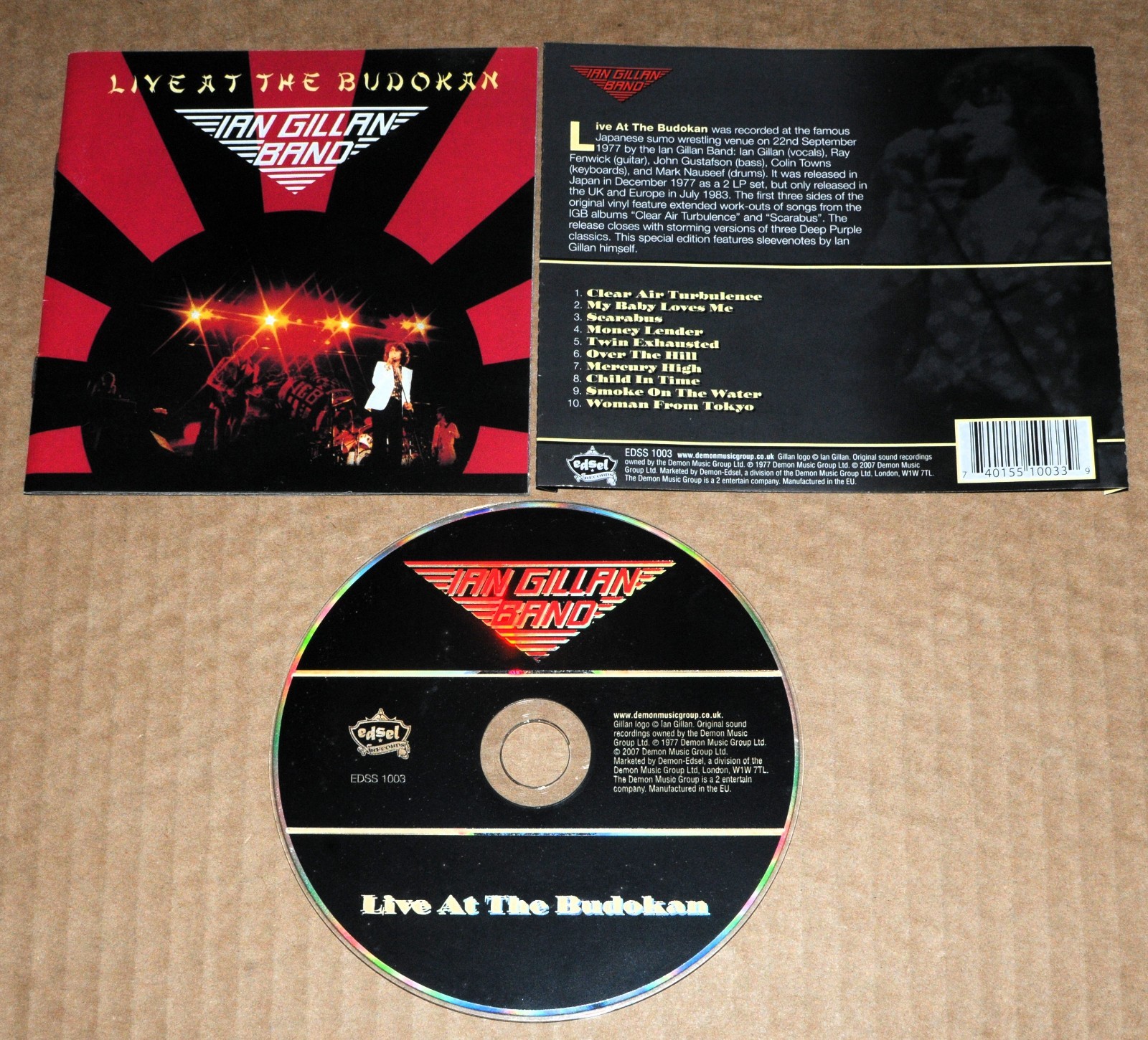 Ian Gillan Band – Live At The Budokan CD Album Remastered Reissue Deep Purple