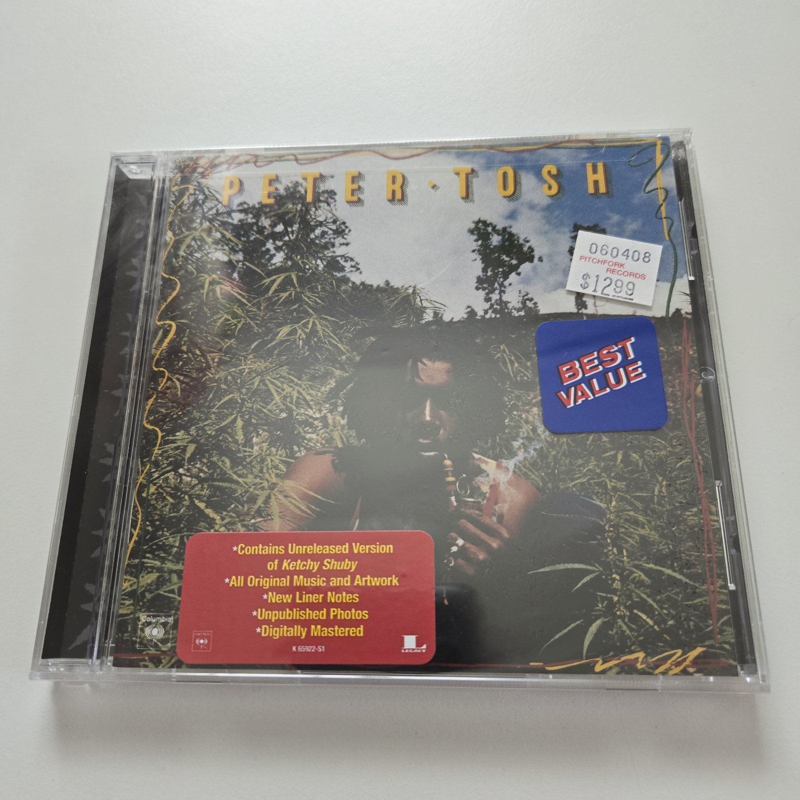 PETER TOSH Legalize It CD 1999 Columbia 65922 Reissue Factory Sealed
