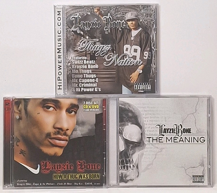 Layzie Bone CD Lot Of 3 Excellent Condition EX/NM/M Rare Fast Shipping