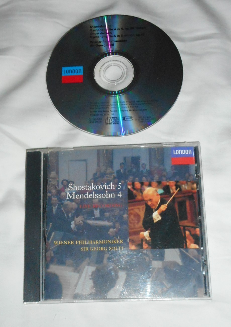 SHOSTAKOVICH – MENDELSSOHN: Symphonies Nos. 4 & 5 CD 1994 London BMG DIRECT CD