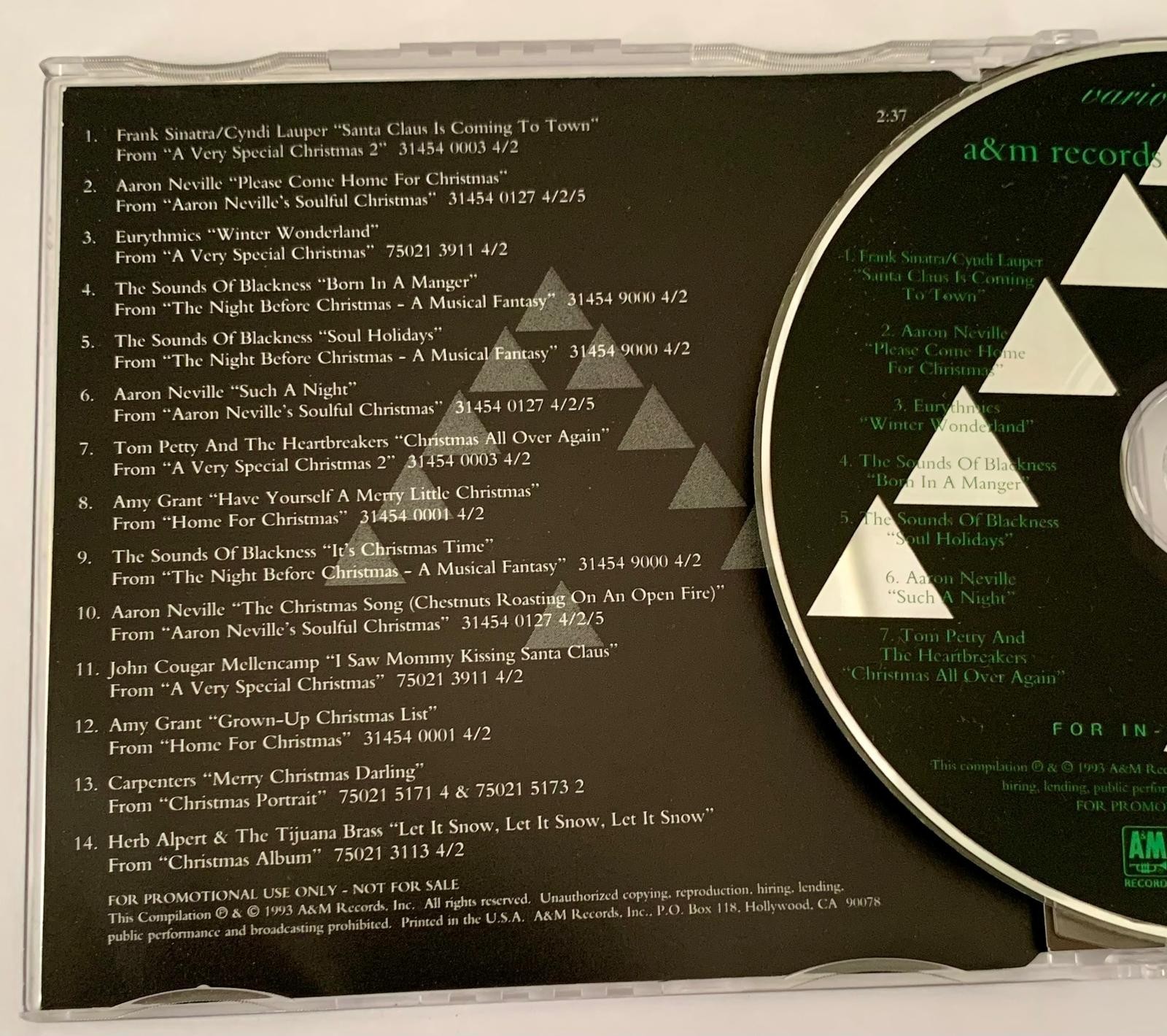 A&M Records Christmas Sampler promo cd