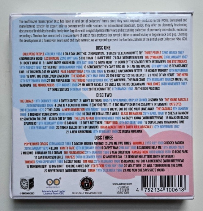 British Beat Collection – Volume Four 4 – 3 x CD Boxset – NEW & SEALED