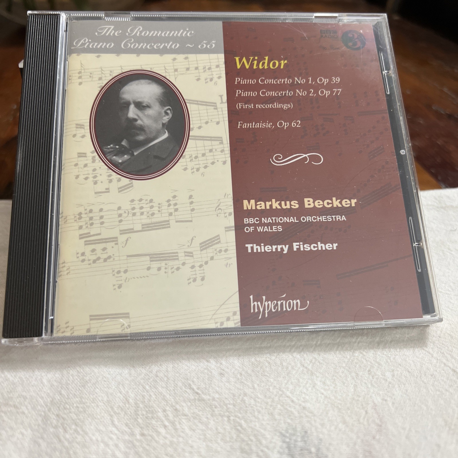Romantic Piano Concerto 55 by Widor / Bbc National Orch of Wales / Fischer (CD,