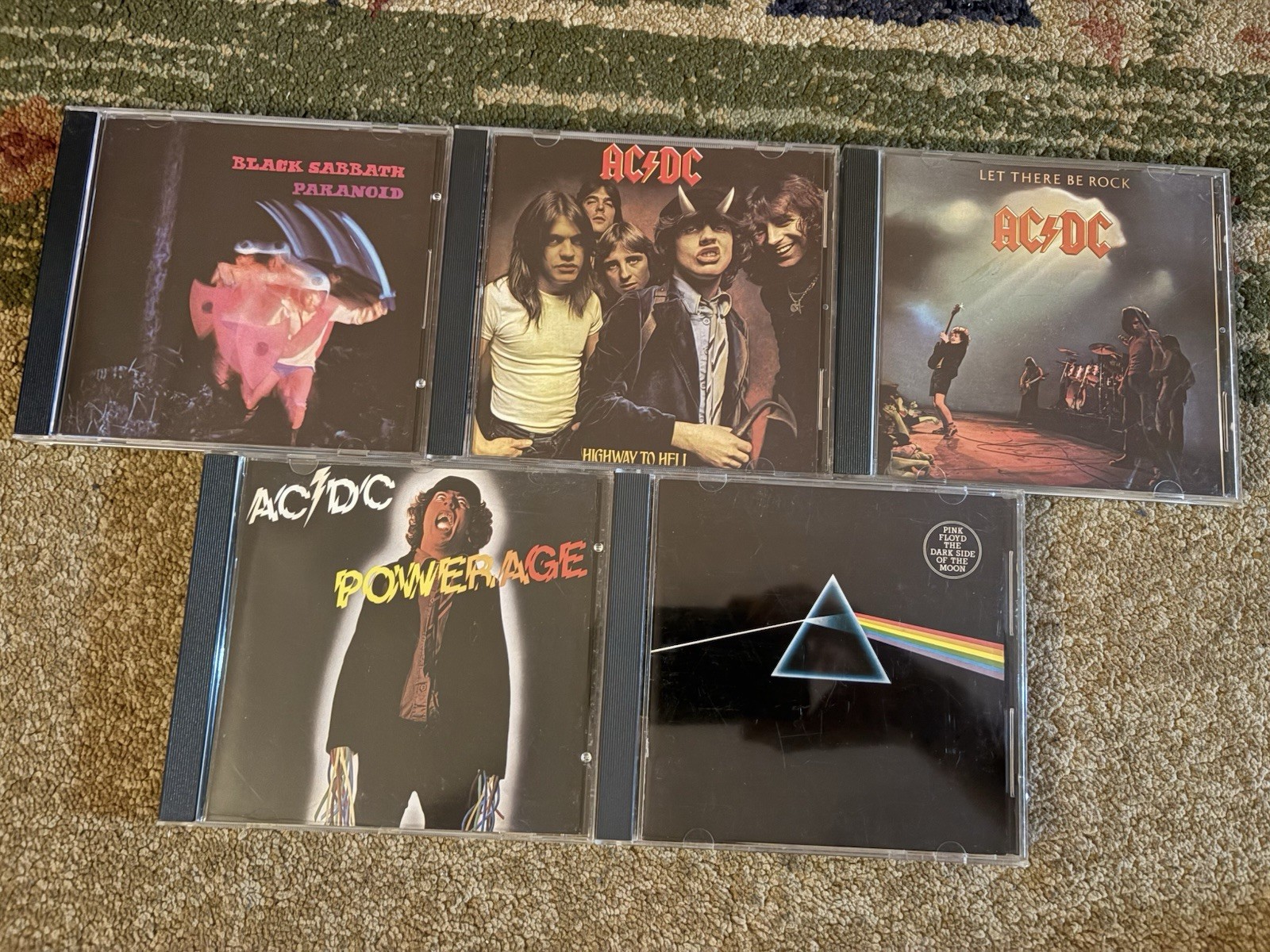 Black Sabbath Paranoid AC/DC HighwaytoHell Pink Floyd Dark Side Of The Moon 5CDs