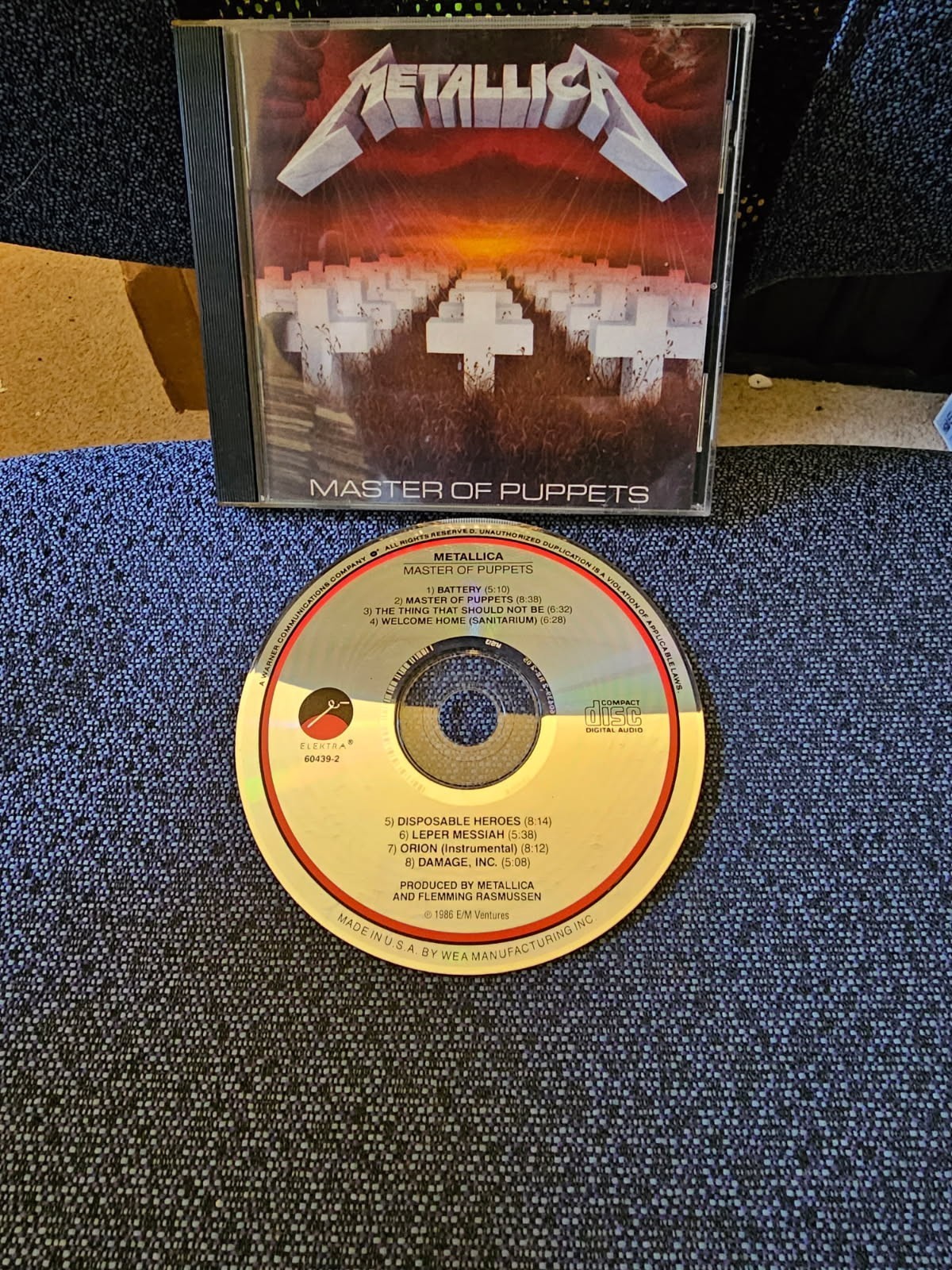 Metallica – Master Of Puppets CD 1986 Elektra – 9 60439-2 [ORIGINAL PRESS]