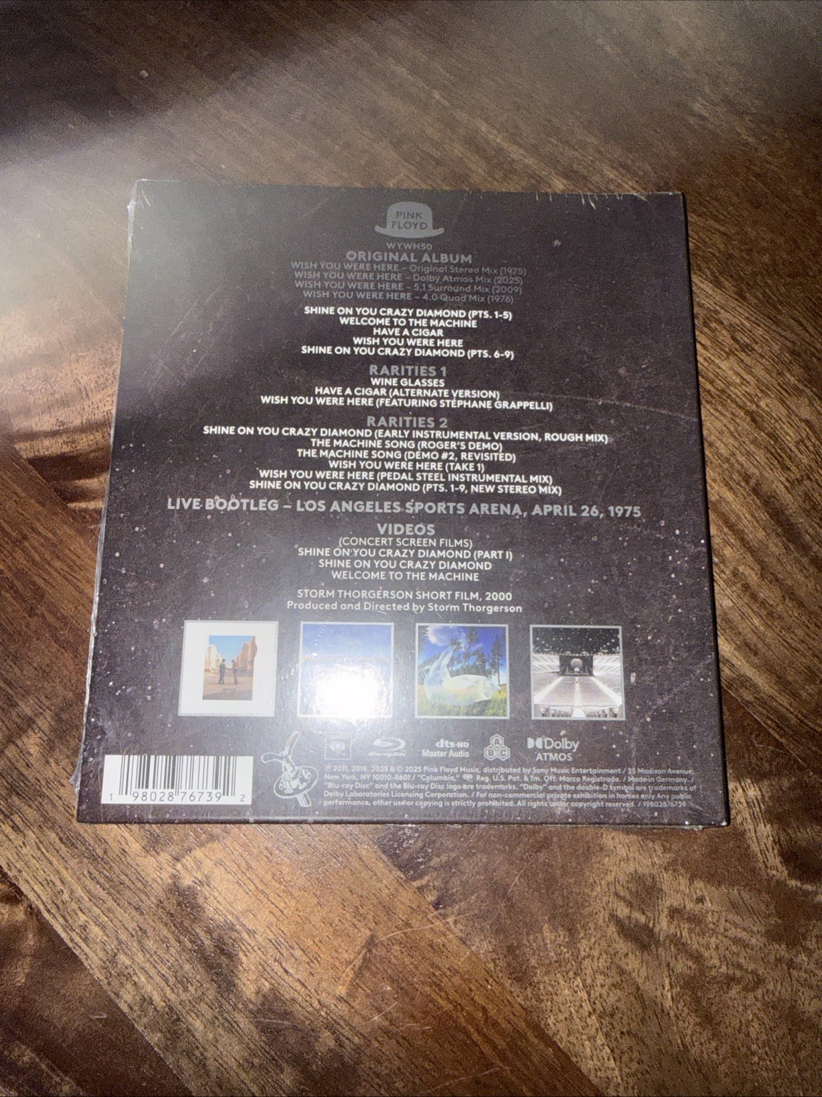 Pink Floyd WISH YOU WERE HERE (50TH ANNIVERSARY) – BLURAY New With Hype