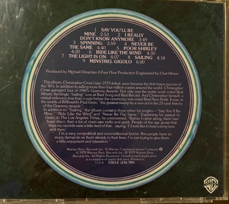 Christopher Cross Cross, Christopher audioCD Used – Good