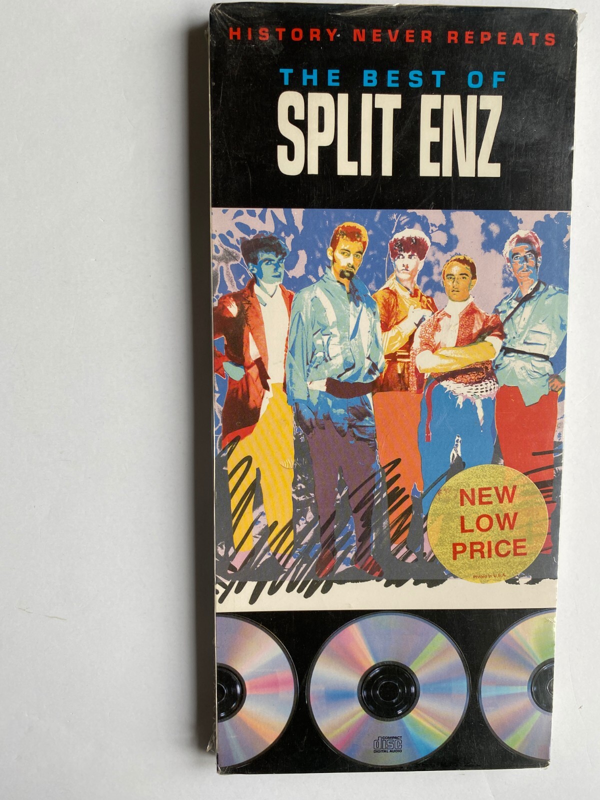 Split Enz-HISTORY NEVER REPEATS THE BEST OF-NEW LONGBOX(Crowded House)1ST PRESS