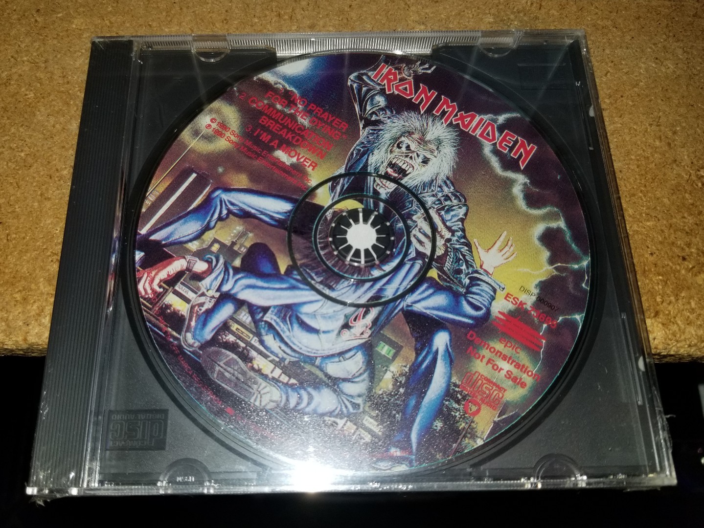 Iron Maiden No Prayer for the Dying Promo ESK 73695 promo only