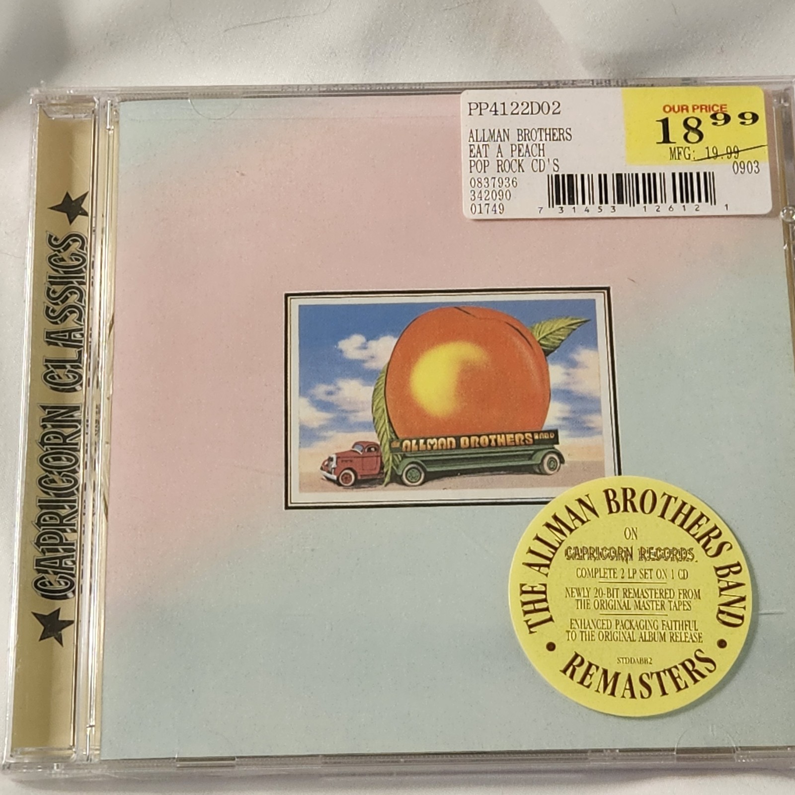 New Sealed The Allman Brothers – Eat A Peach Remsatsers CD