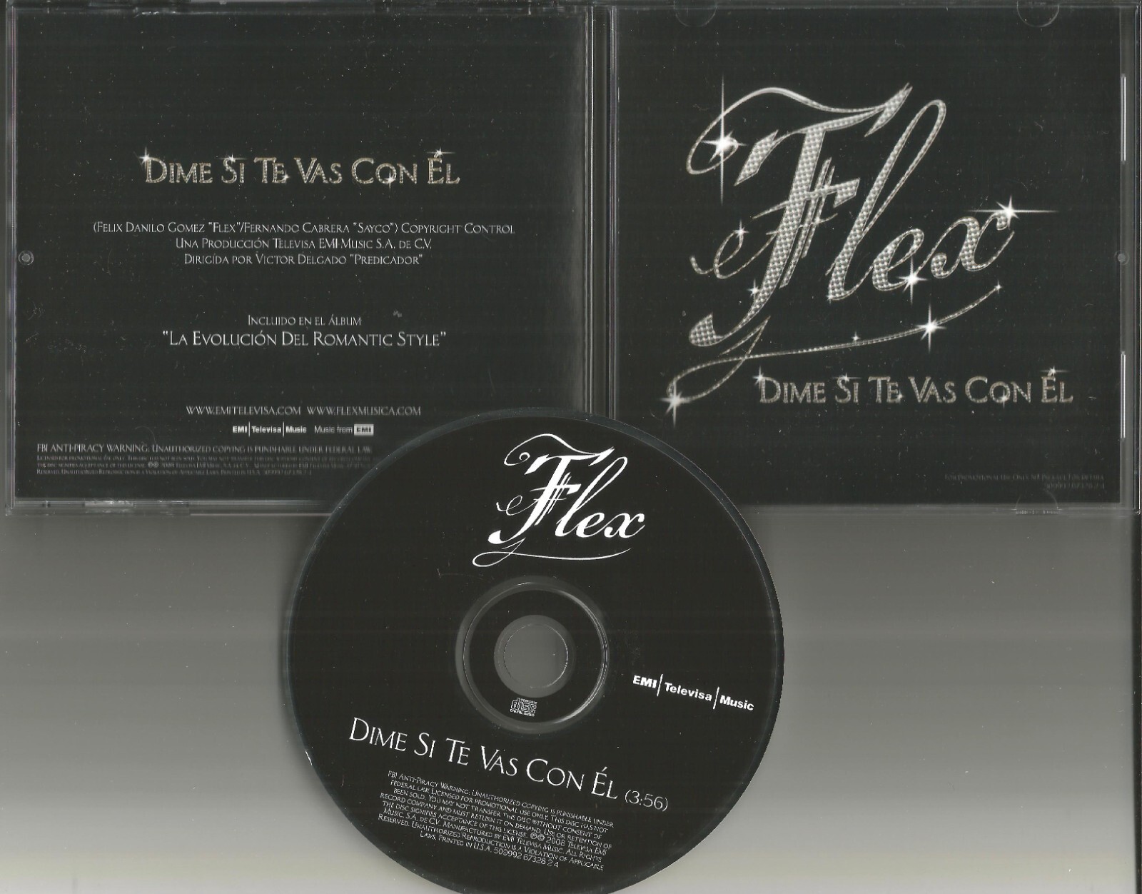 FLEX Dime Si Te Vas Con El Rare 2008 USA PROMO Radio DJ CD single MINT