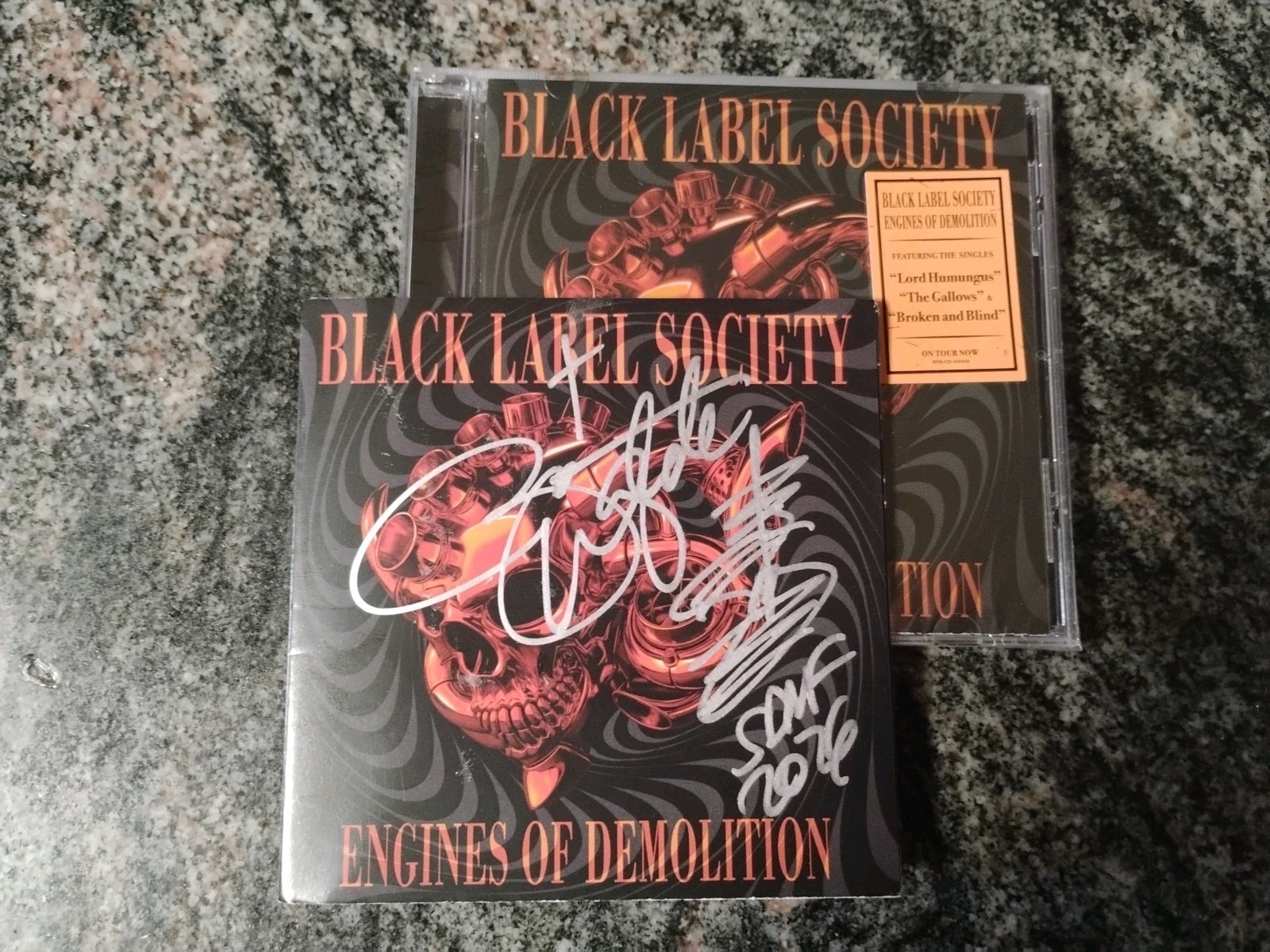 Autographed Zakk Wylde BLack Label Society Engines of Demolition CD signed S