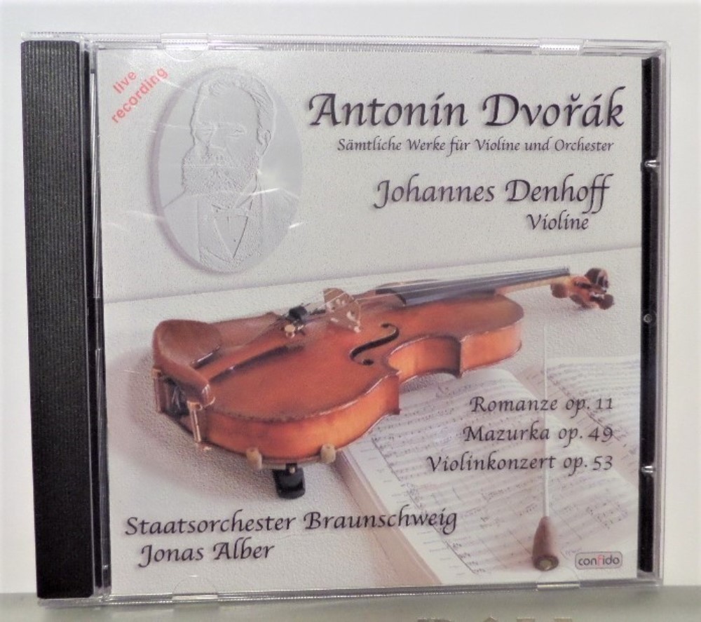 Johannes Denhoff ( Violin) – Dvorak CD 57 Min – Live Recording – 1999 IMPORT