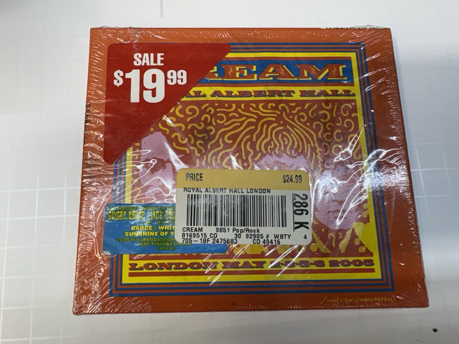 Cream Royal Albert Hall: London May 2-3-5-6 2005 CD 2005 Reprise Sealed