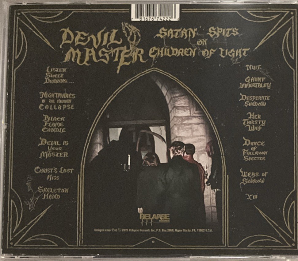 Devil Master – Satan Spits on Children of Light CD 2019 Relapse Records – RR742