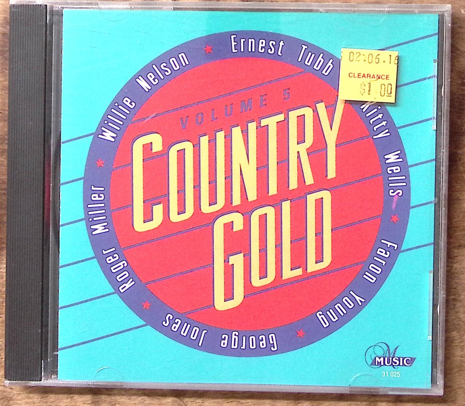 COUNTRY GOLD VOLUME 5 WILLIE NELSON GEORGE JONES ERNEST TUBB LOTS MORE CD 4002