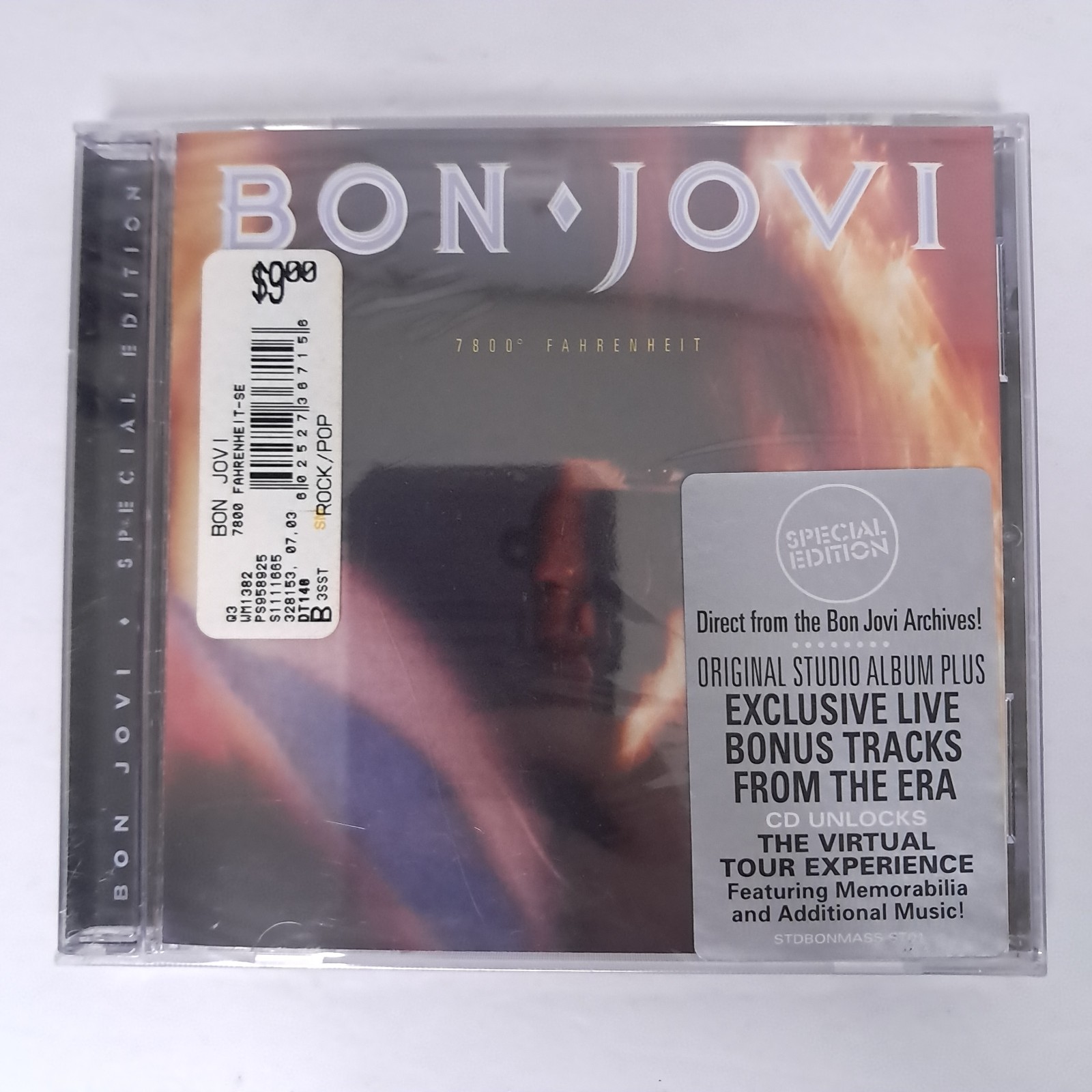 BON JOVI – 7800 Fahrenheit: Special Edition CD Factory Sealed New