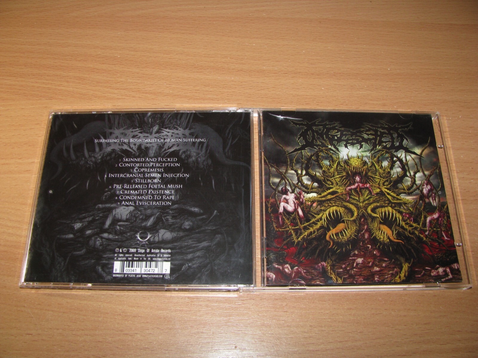 INGESTED Surpassing The Boundaries (2009 Siege Of Amida 1st pr)Gorgasm, Disgorge