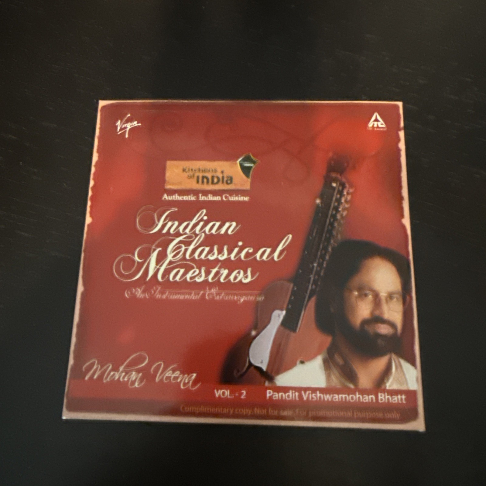 Pandit Vishwamohan Bhatt – Indian Classical Maestros Vol. 2 Mohan Veena CD Promo