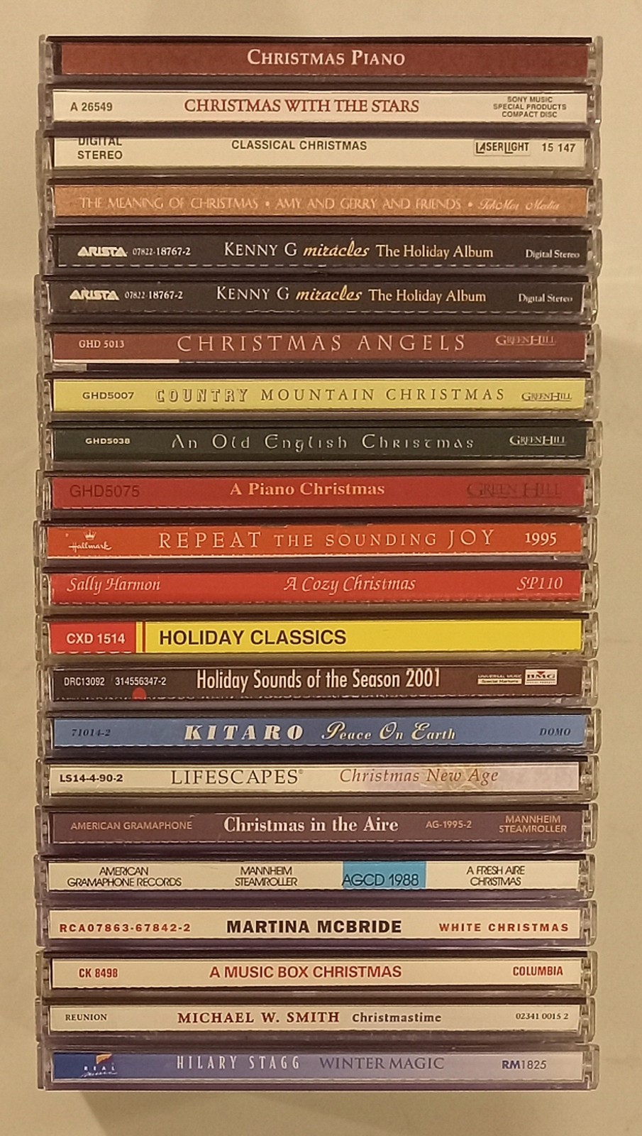 Christmas CDs (Lot of 22)-B.B. King, Kenny G, Mannheim Steamroller & Many More!