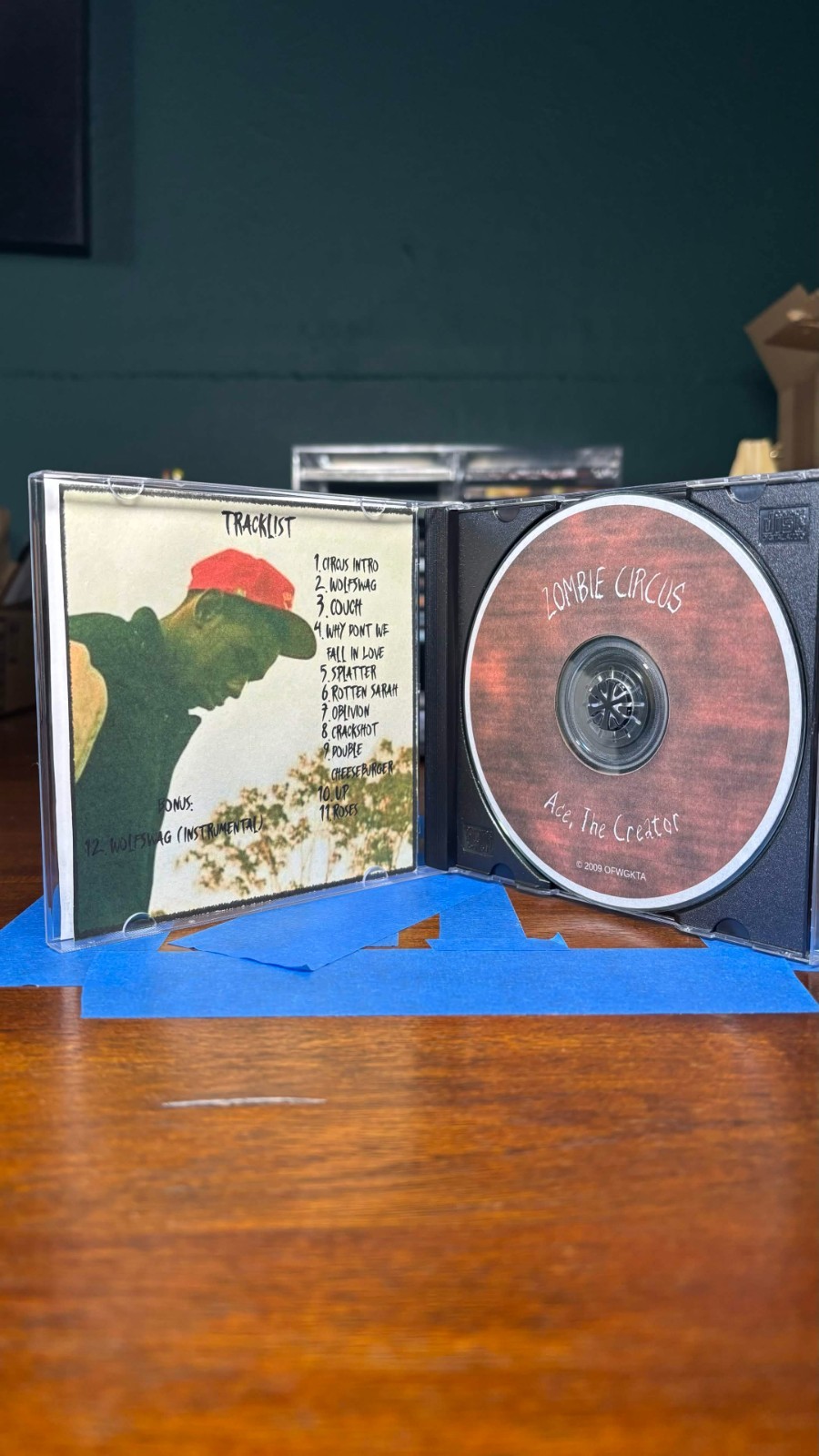 Ace/Tyler, The Creator – Zombie Circus (2009) Custom CD Jewel OFWGKTA
